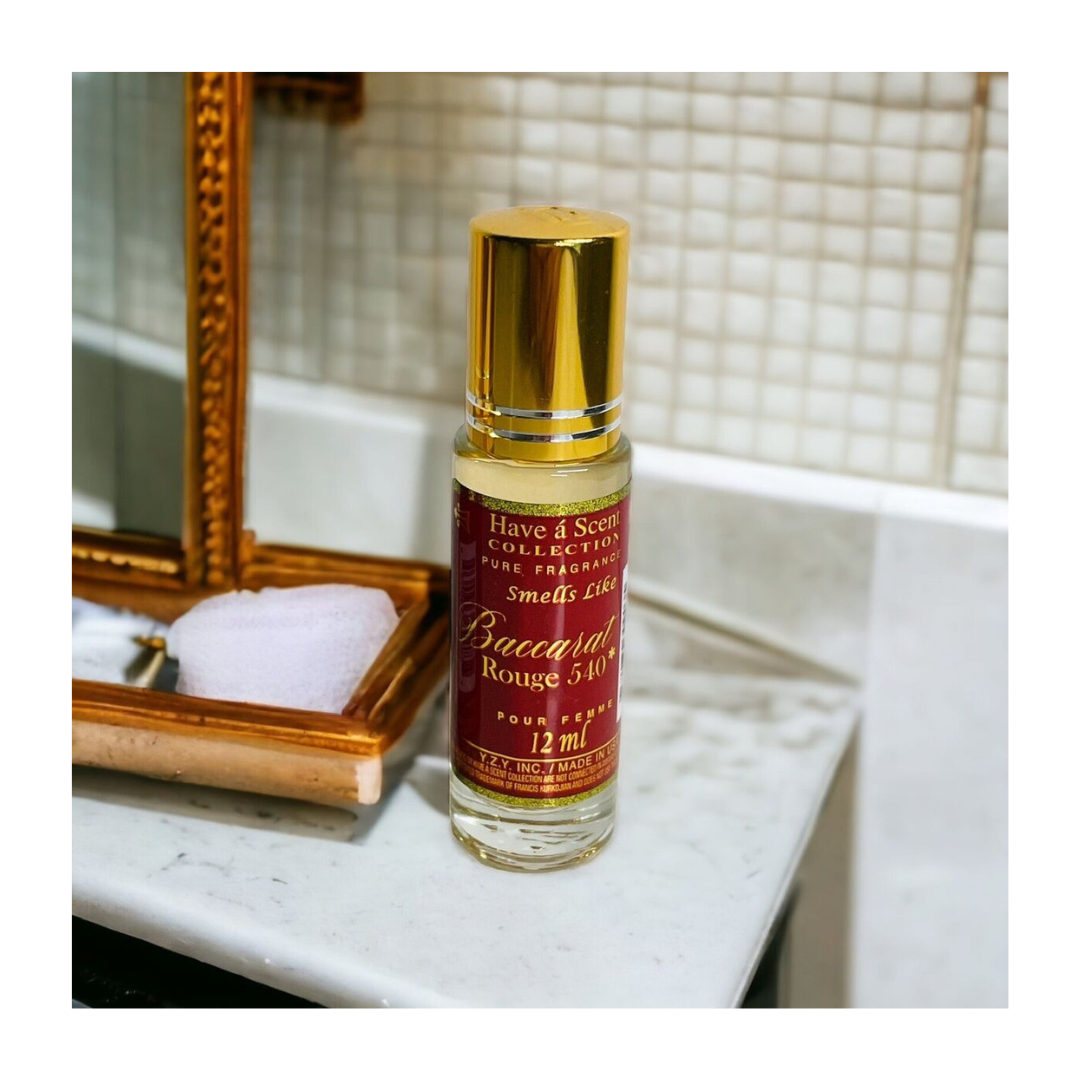 thumbnail image 2 of Baccarat Rouge 540 Type Fragrance Oil – 12ml Rollerball – By Have Á Scent – 5-Pack – Concentrated 2 of 6